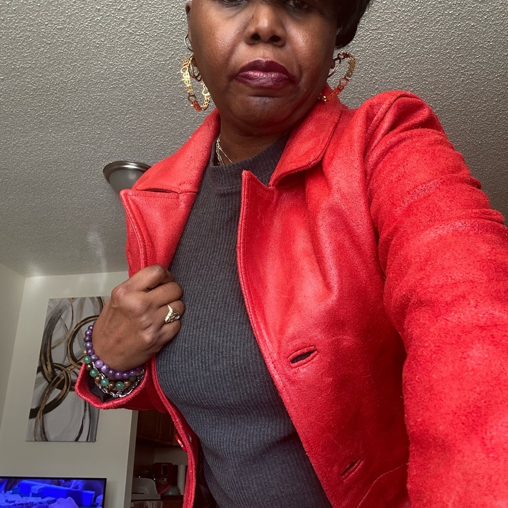 Elegant Red Women's Jacket